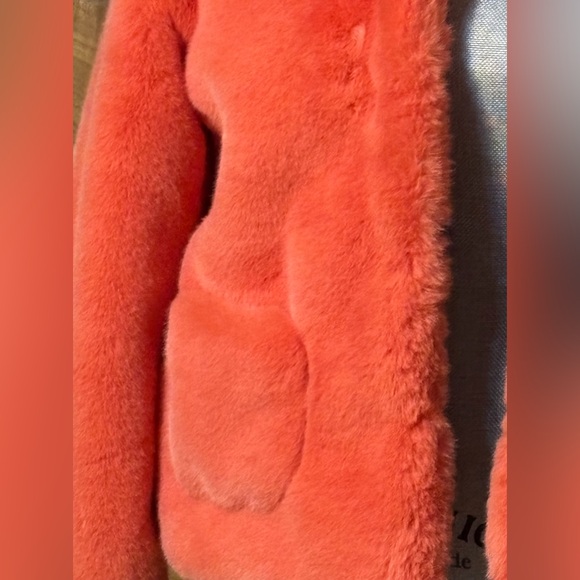 DRA Los Angeles NWT Mango Fur Jacket Anthropologie Size M - Picture 2 of 10